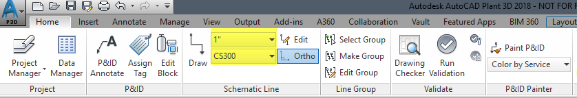 AutoCAD PLant 3D-Schematic-Line