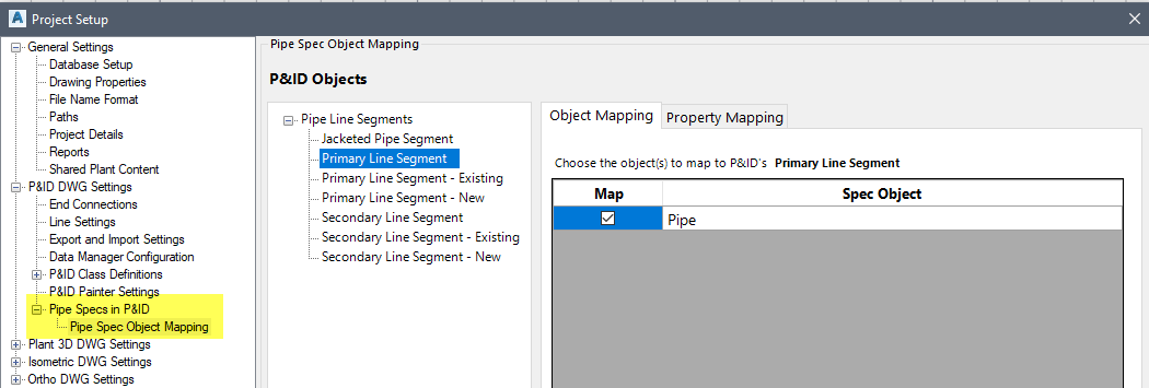 AutoCAD Plant 3D-PID Objects
