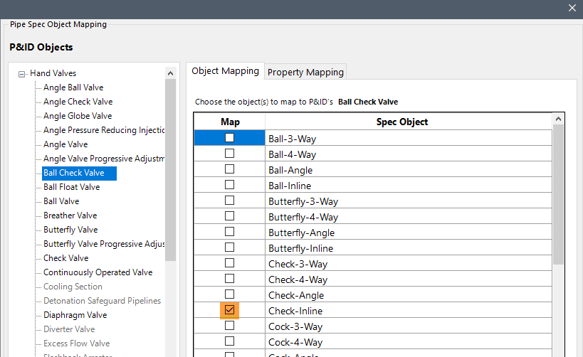AutoCAD Plant 3D-Objects Mapping