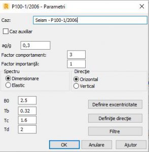 Parametri seismici P100