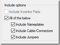 panel options