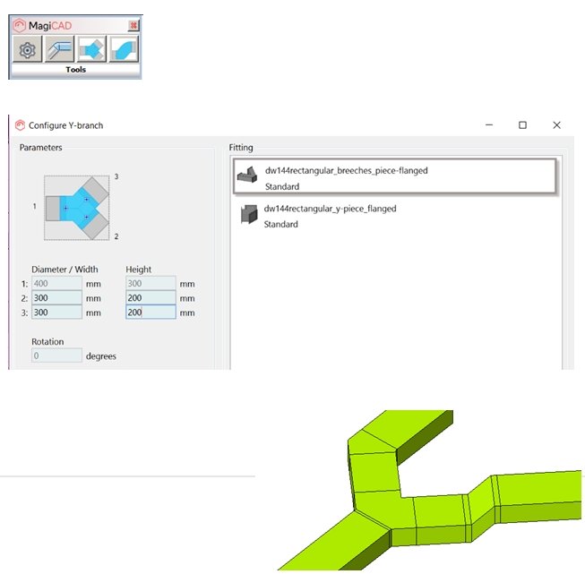 Selectarea si configurarea ramificatiilor