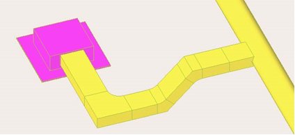 Conectarea anemostatelor la retea utilizand tubulatura rectangulara