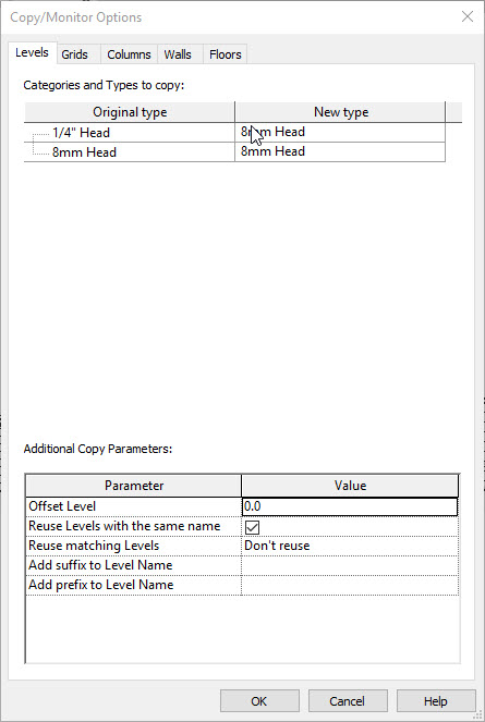 Fluxuri de lucru Copy Monitor Options