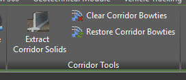 Functia de extragere a solidelor dintr-un coridor din Civil 3D