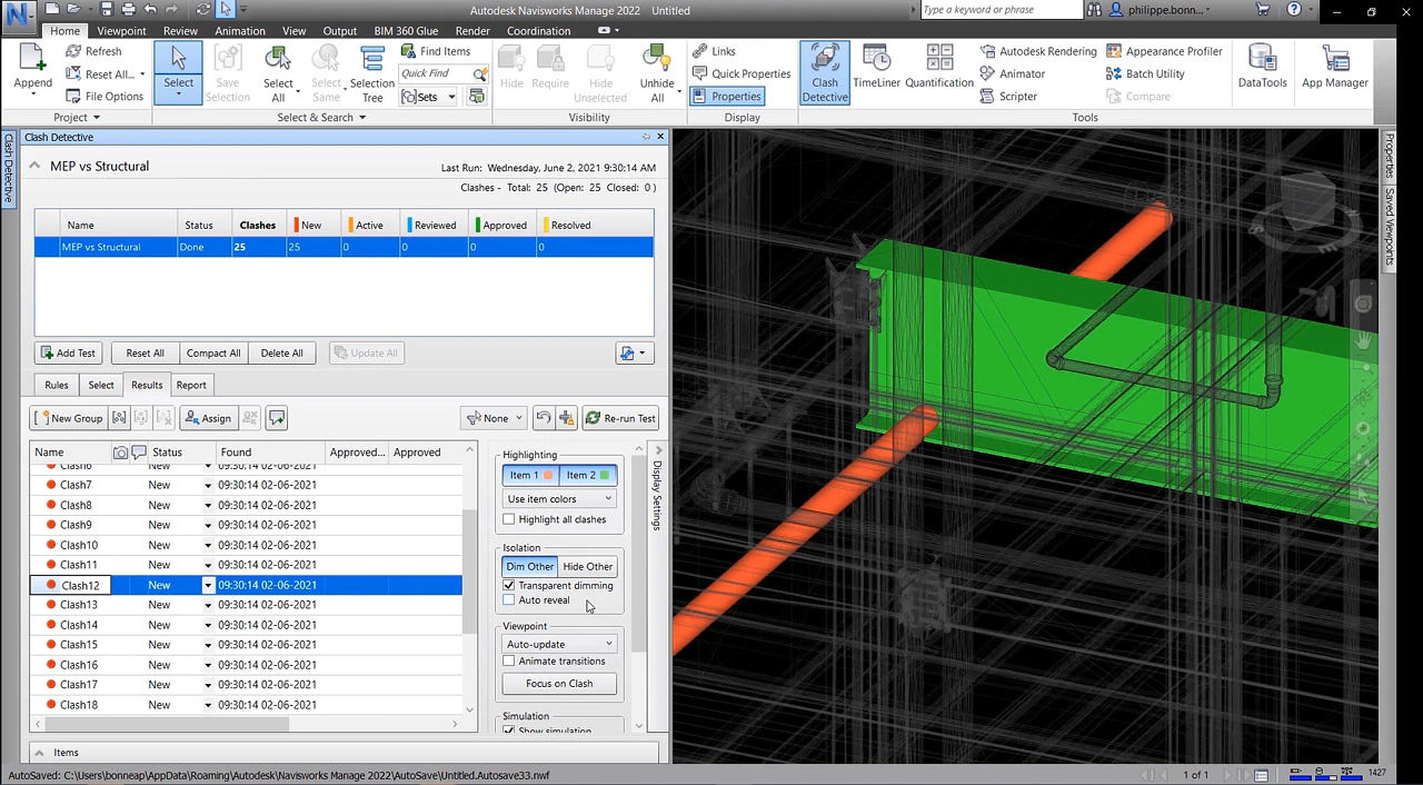 Navisworks unifica datele de proiectare si executie intr-un singur model
