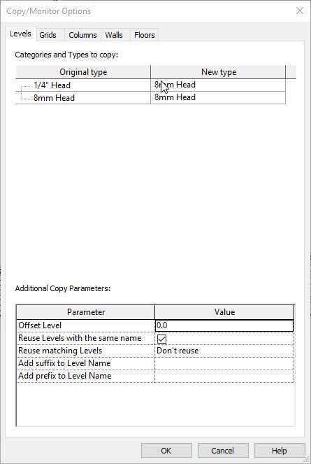 Fluxuri de lucru Copy Monitor Options